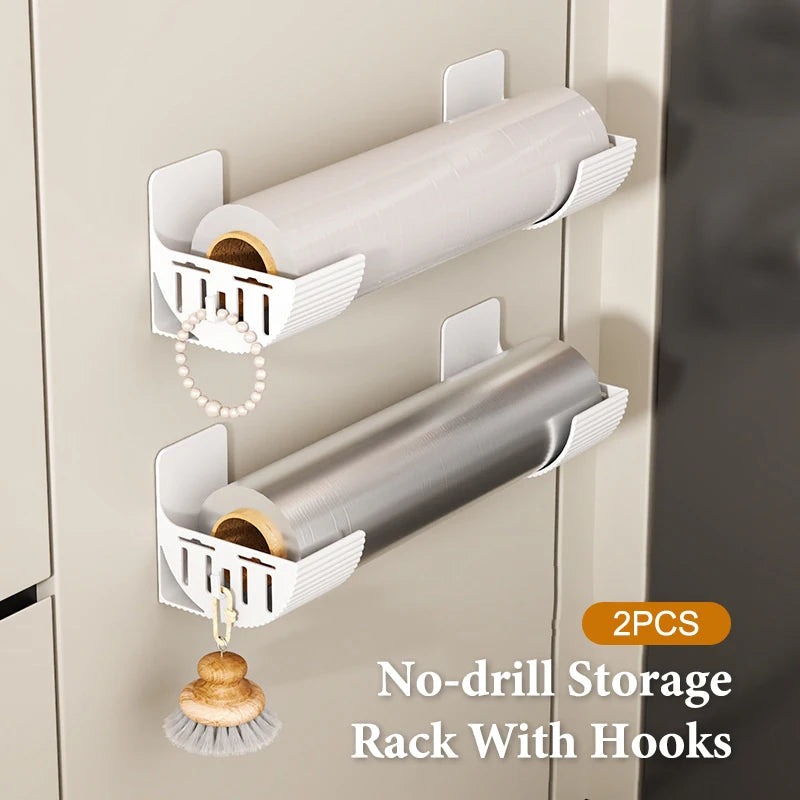 Cabinets Refrigerator Sidesno-drill Kitchen Storage Rack Qme