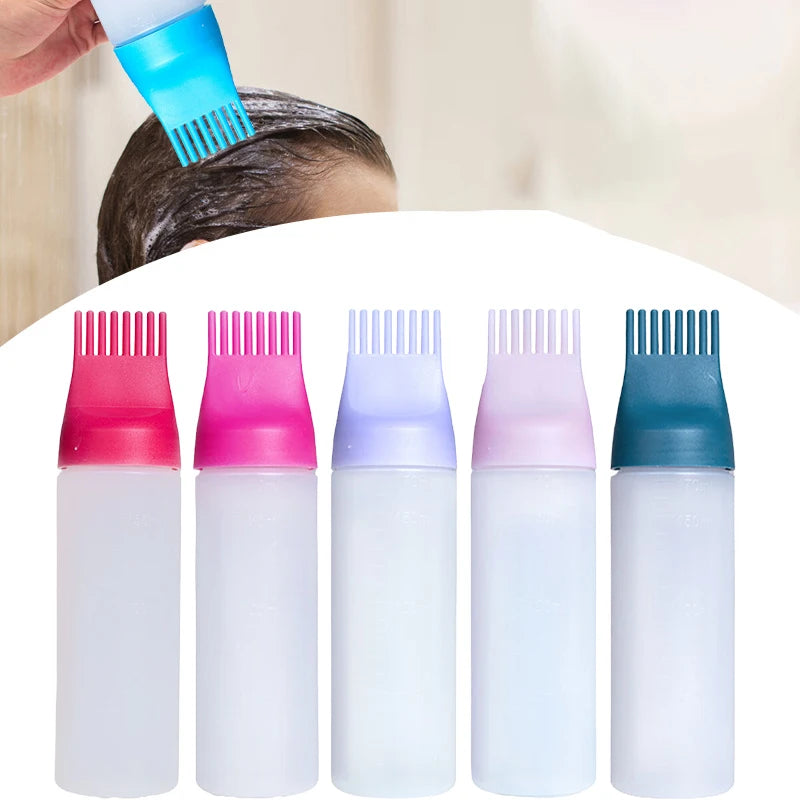 Squeeze Applicator Bottle Oil Plastic Hair Dye Coloring Dyeing Dry Qme