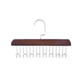Hardwood Wave Garment Hanger 8 Hooks Dorm Space Organizer Wooden Hook Qme brown M