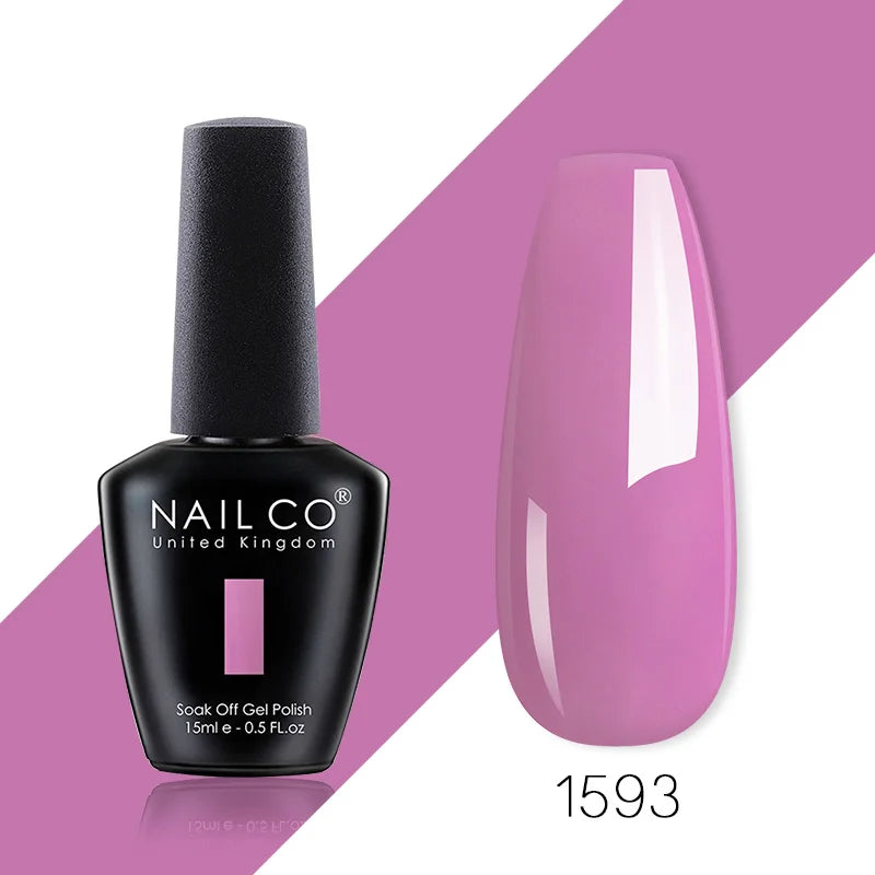 NAILCO 85 Colors Nail Gel UV LED Lacquer Manicure Varnish Hybrid Semi