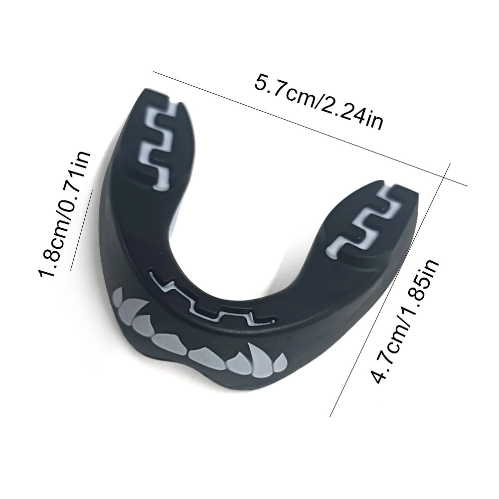 Sports Mouth Guard Gum Protector Shock Absorbing Sports Mouthpiece Boxing Tooth Guard for Boxing Football Karate Qme