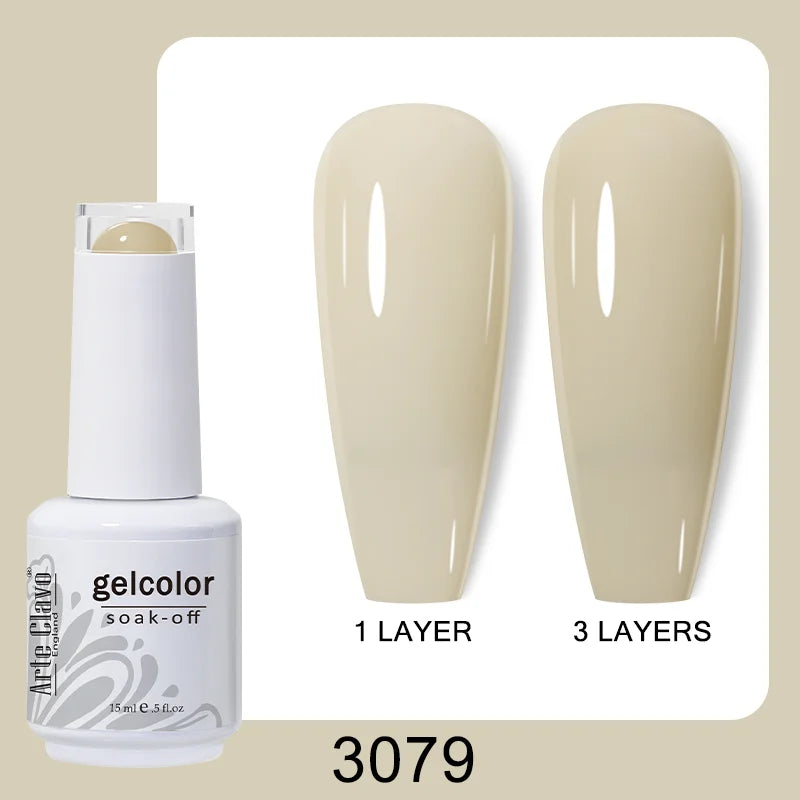Arte Clavo Gel Nail Polish Matte Semipermanent Varnish UV Glitter