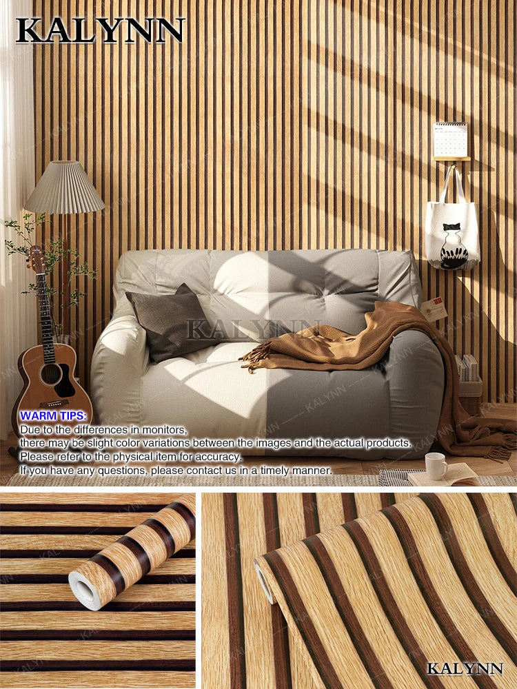 Faux Wood Grating Peel Stick Wallpaper Self Adhesive Wall Stickers Qme A3 Faux Wood 6mx45cm(19.6FTx17in)
