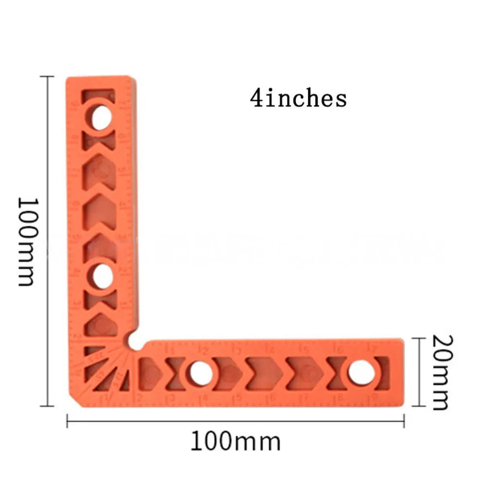 90 Degree Positioning Squares Right Angle Aluminum Alloy Woodworking Qme