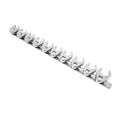 10pcs Chrome Plated Wrenches Crows Foot Wrench Set 10mm to 22mm Sizes Nut Wrench for 3/8in Drive Ratchet Qme as show