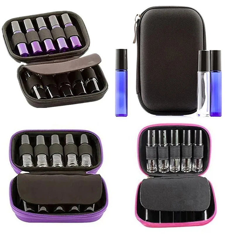 Makeup Case 10 Slots Universal Essential Oil Storage Bag Aroma Bottle Qme