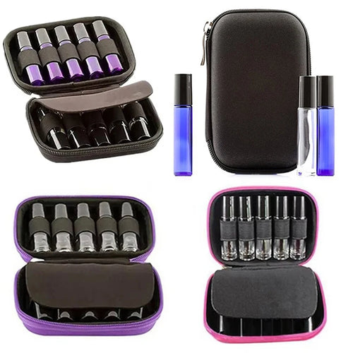 Makeup Case 10 Slots Universal Essential Oil Storage Bag Aroma Bottle Qme