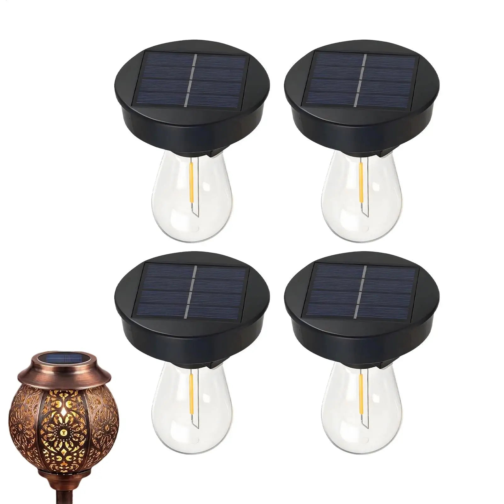 Replacement Solar Light Tops Waterproof LED Brightness Lights Parts 7 Qme