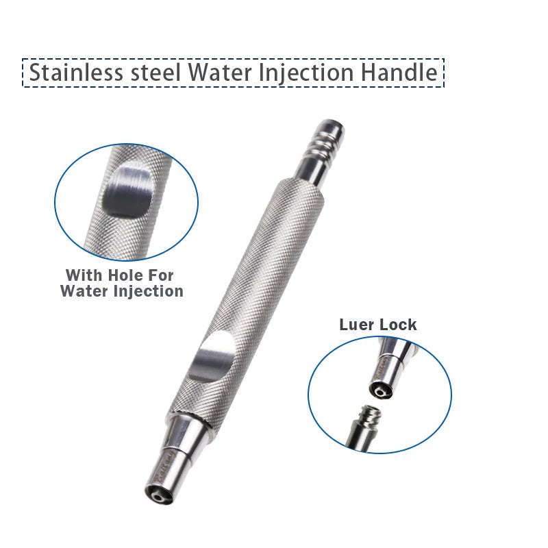 Liposuction Needle Converter Handle Stainless Steel Titanium Water Qme Red