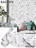 Floral Peel Stick Wallpaper Green Flower Contact Paper Vinyl Self Qme A04 Flower 3FTx17in(1mx45cm)
