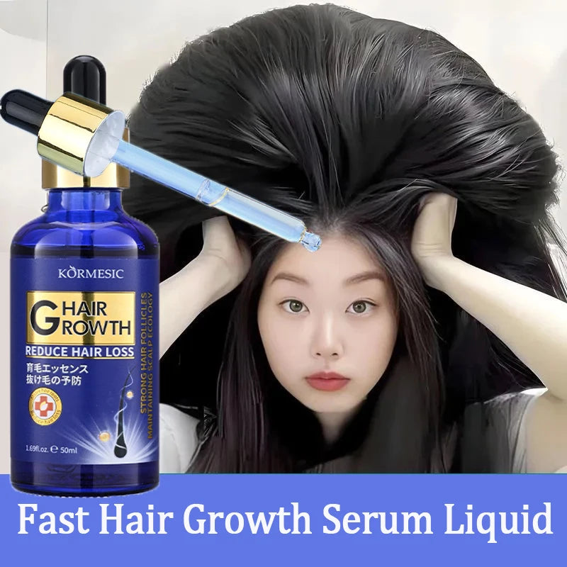 Hair Growth Serum Anti Loss Regrowth Hair Growth Oil Prevent Baldness Repair Damage Scalp Massage Moisturizing Nourish Hair Care Qme