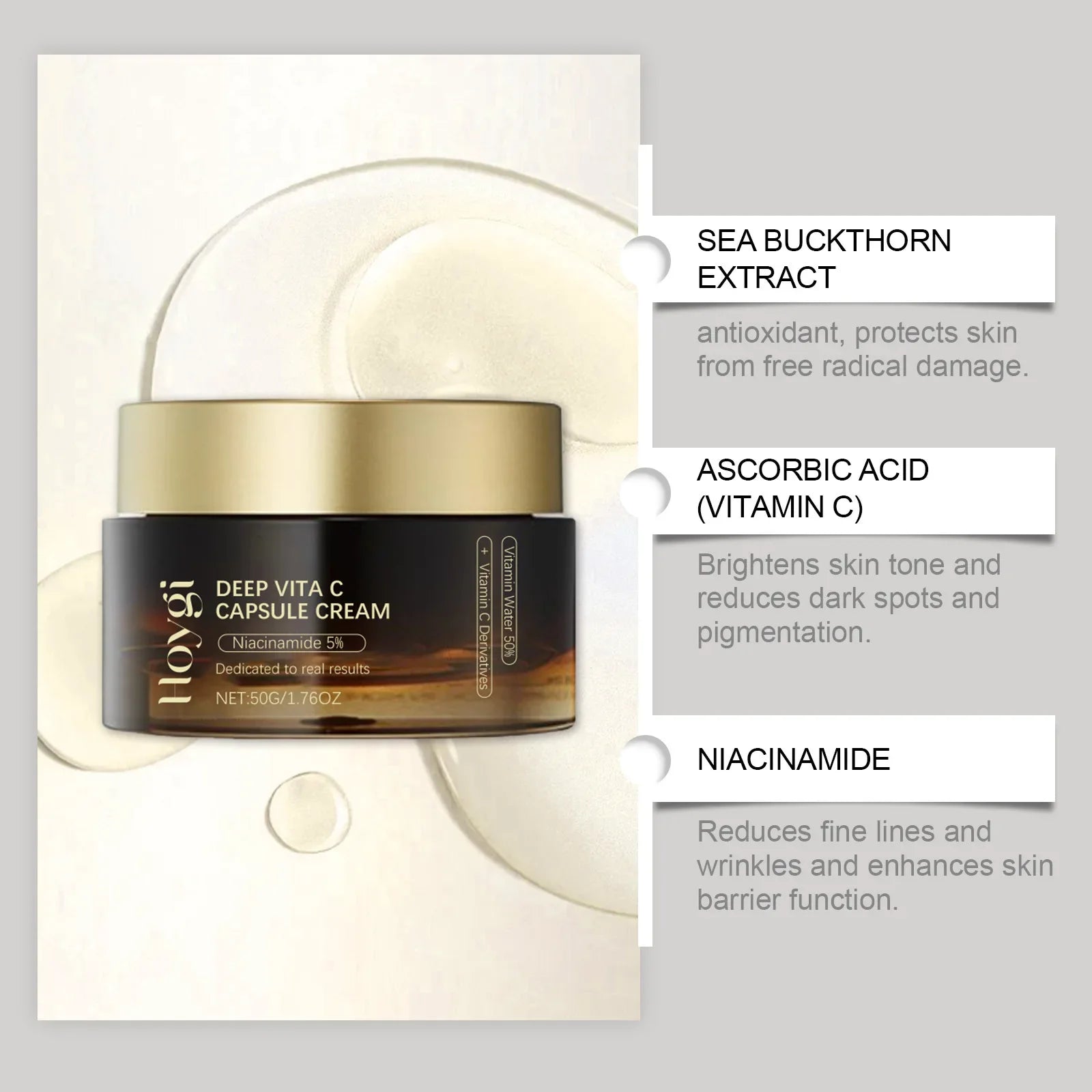 Niacinamide Face Cream Fade Dark Spot Lightening Melasma Even Skin Tone Shrink Pore Brightening Moisturizing Skin Care Cream Qme