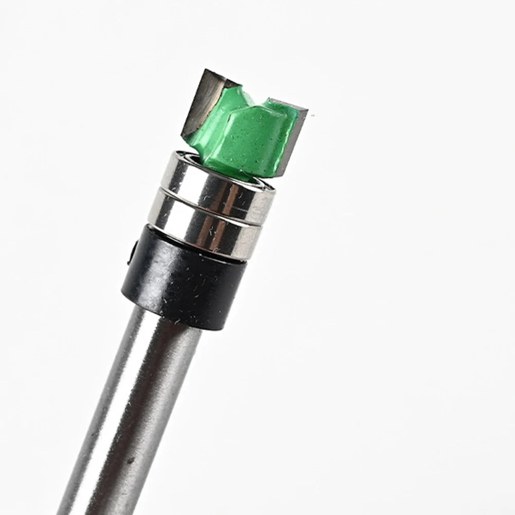 1 Pc Shank Bearing Double-Bearing Trimming Milling Cutter Router Bit Woodworking Edge Trimming Tools For Precise Grooving Qme