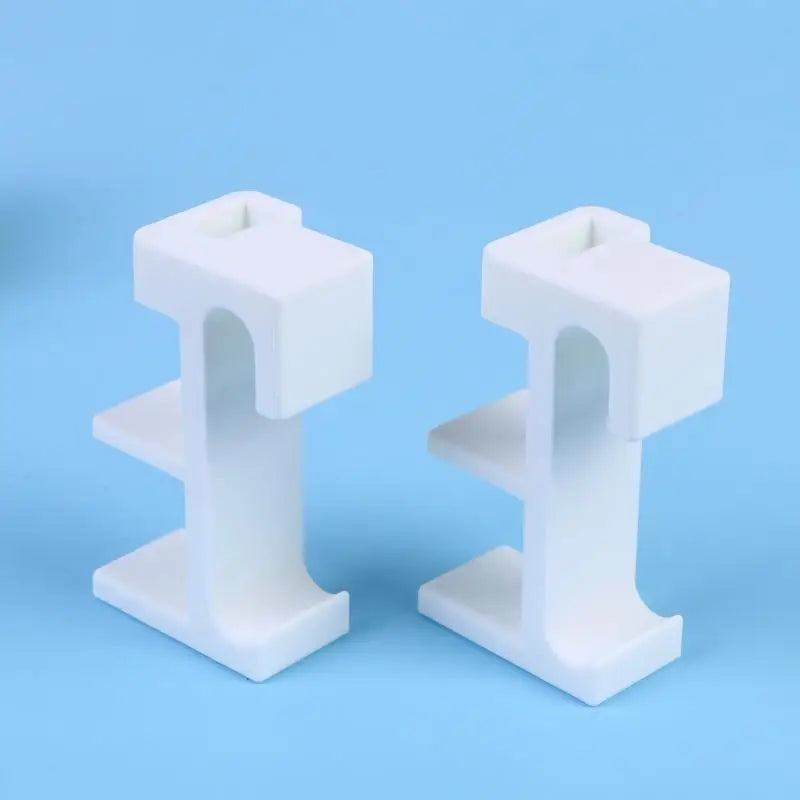 Secure ABS Baby Chair Fasteners (1 Pair) - Universal Connecting Clips for High Chair & Stroller Repair Qme White