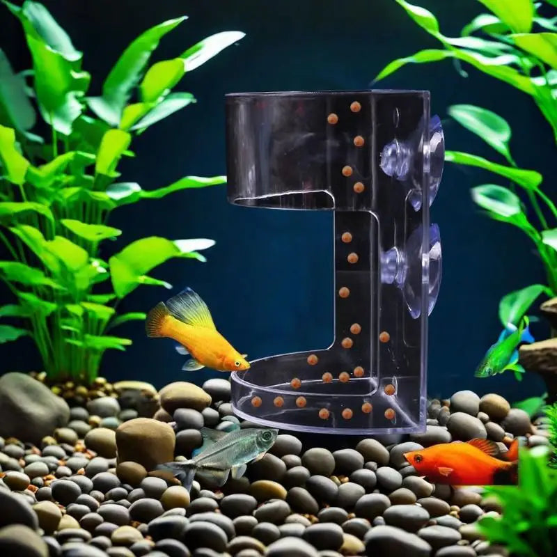 1 3 Fish Tank Station Circle Aquarium Accessory Suction Cup Floating Qme