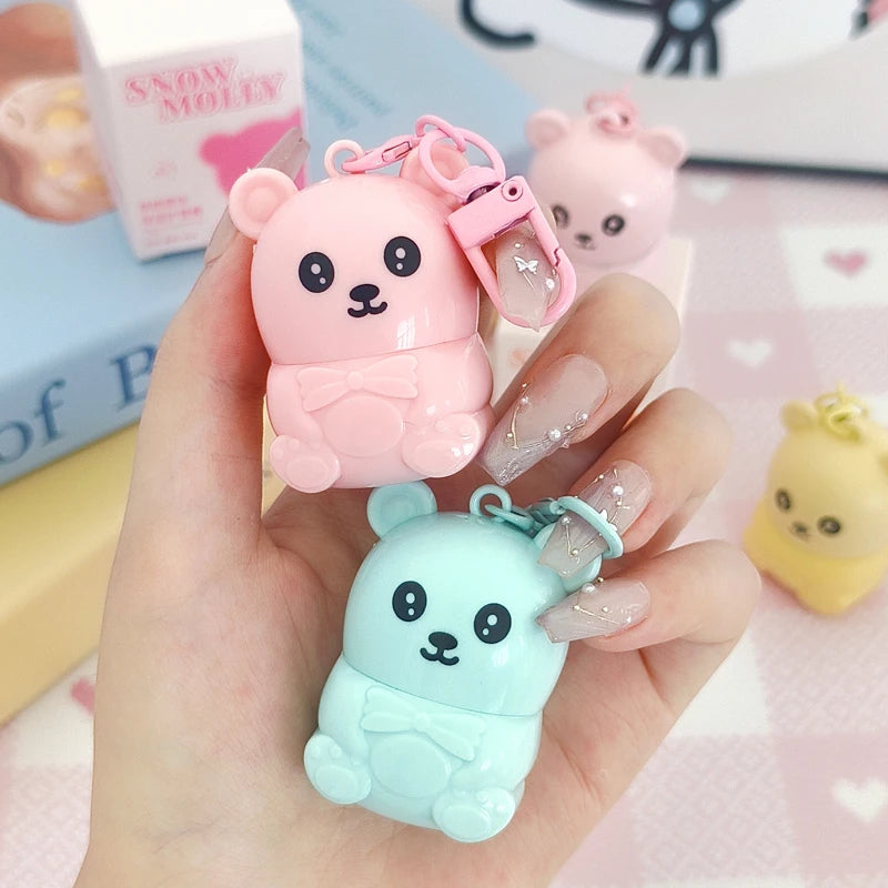 Cute Bear Fruit Lipstick Deep Moisturizing Care Lip Skin Prevent Dry Qme