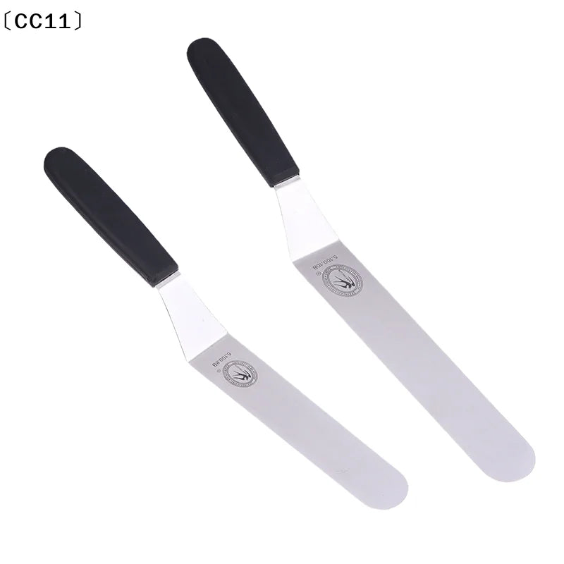 6 8 Spatula Angled Stainless Steel Palette Knife Curved Offset Blade Qme