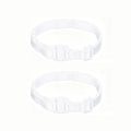 2/4Pcs Invisible Leg Shortening Straps,Adjustable No-Sew Hidden Non-slip Pants Edge Bands, Anti-drag Pants Hem Fixing Device Qme 2pcs White