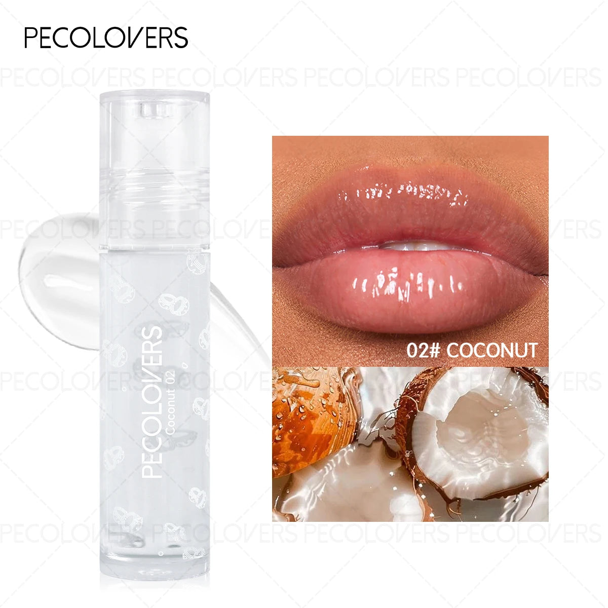 Transparent Fruit Flavor Roll-on Lip Oil Mirror Shine Glass Look Mini Qme 02