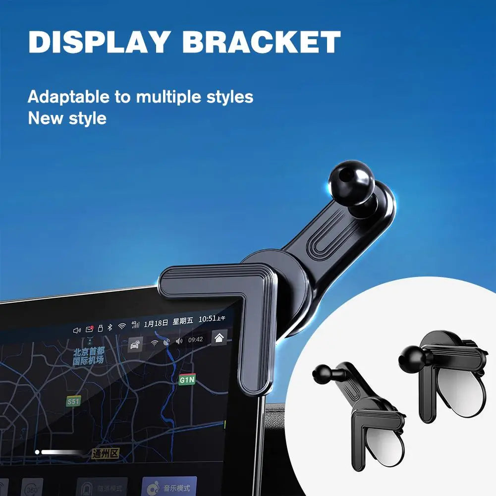 17mm Universal Standard Ball Head Car Display Extension Rod Phone Stand Base Adjustable 360 Degrees Mount For Tesla Accessories Qme