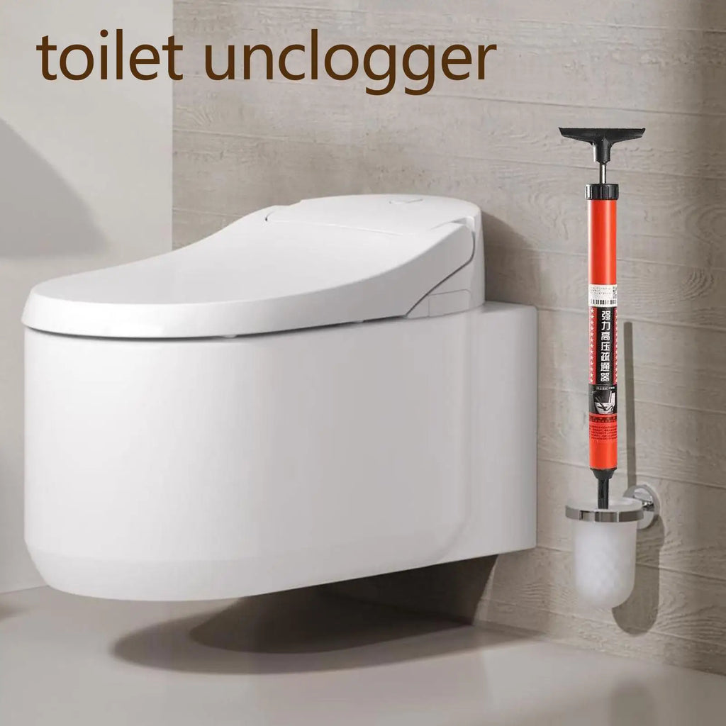 High Pressure Toilet Plunger Plunge Tool Toilet Unclogger with Ergonomic Handle High Pressure Plumbing Tool Toilet Pipe Plunger Qme