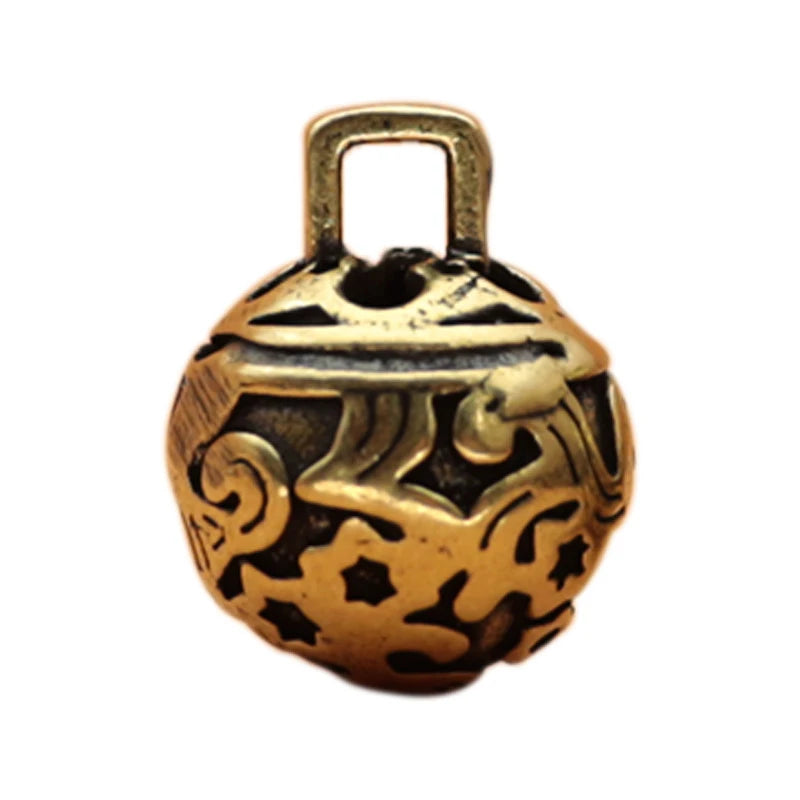 Gifts Jewelry Pendant Keychain Birthday Durable Brass Retro Waist Qme
