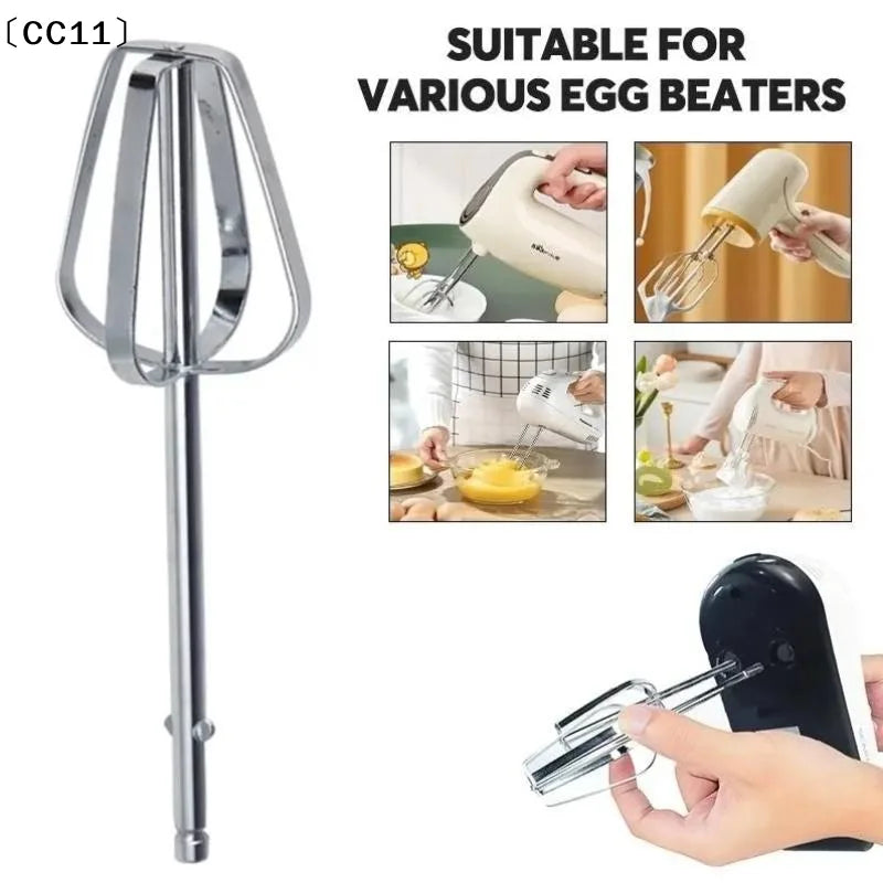 1 2 Electric Egg Beater Stirring Hook Stainless Steel Durable Qme