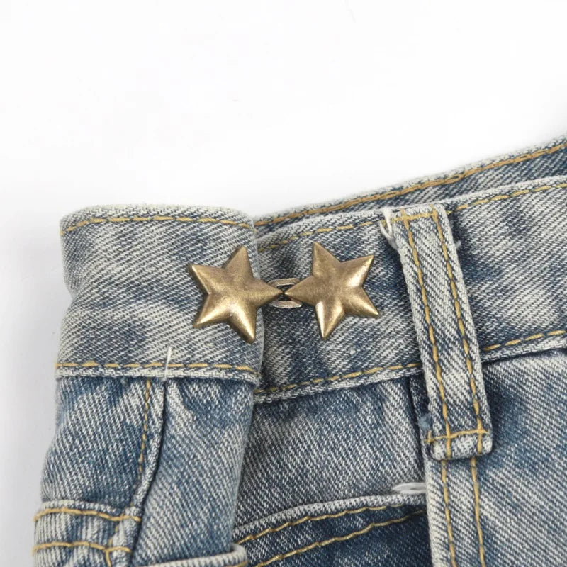 1 Pair Fashion Lazy Person Adjustable Seamless Invisible Waist Buckle Qme D