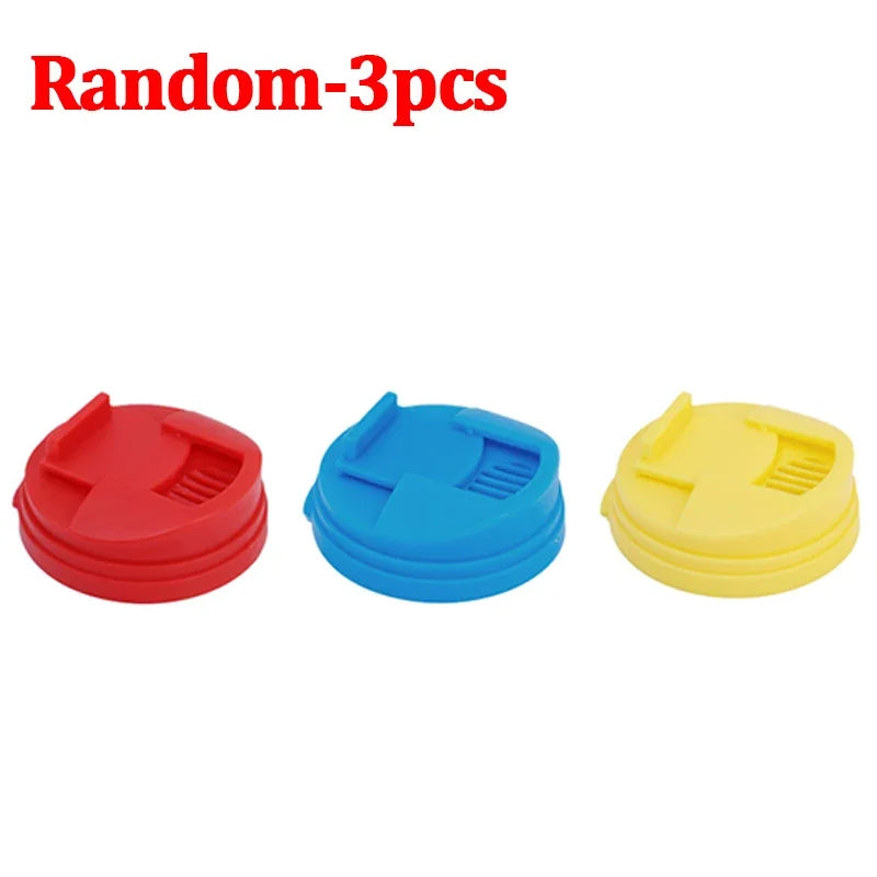 10/1Pcs Plastic Beverage Can Lids Leak-proof Drinks Protector Multi-color Air-leak Beer Sealing Cap Portable Water Bottle Covers Qme