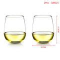 2/4pcs Shatterproof Plastic Wine Glass Unbreakable PET Red Wine Tumbler Glasses Cups Reusable Transparent Fruit Juice Beer Cup Qme A