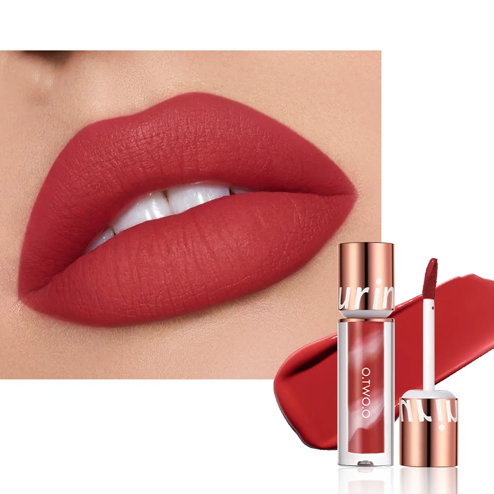 O TWO Lipstick Lip Gloss Waterproof Velvet Non-stick Cup Ultra Stay Qme 05 Apple Red China Mainland