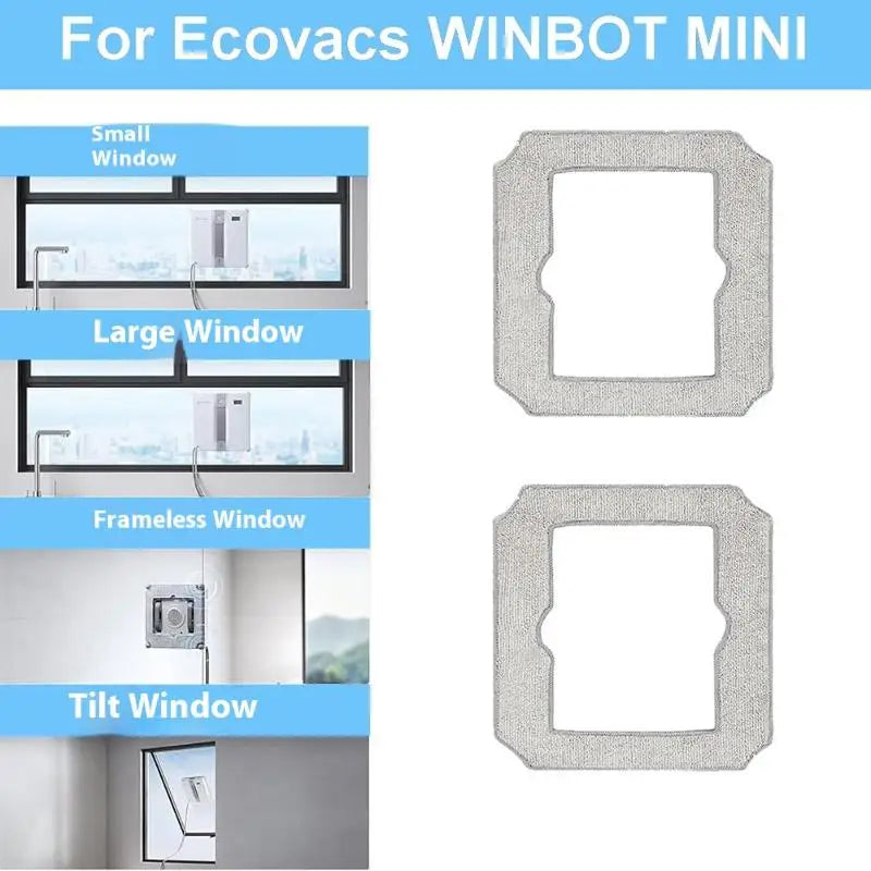 Mop Pad Ecovacs WINBOT MINI Automated Window Cleaner Replacement Qme Default Title