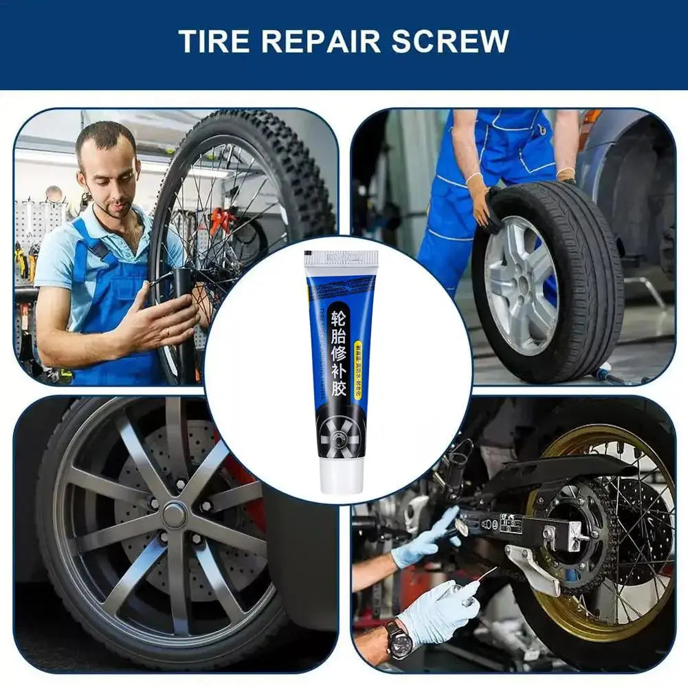 Car Tire Glue Filling Repair Strong Rubber Cement Motorcycle Bike Qme