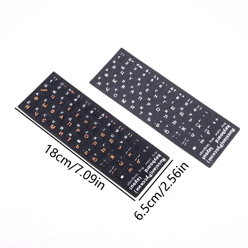Russian Keyboard Sticker Waterproof Dustproof Easy Use Laptop Desktop Qme