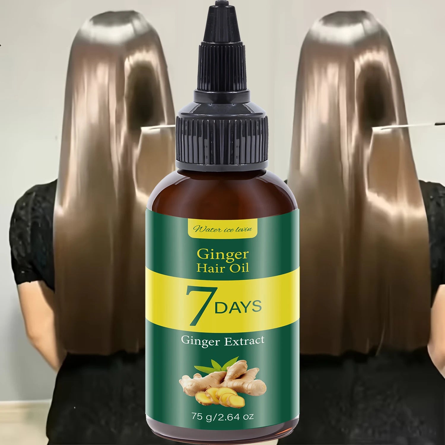 Ginger Hair Oil with Biotin & Keratin, 7 Days Smooth & Supple Hair Care Qme