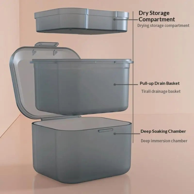 Invisible Braces Protective Storage Case Easy Snap Closure Safety Qme