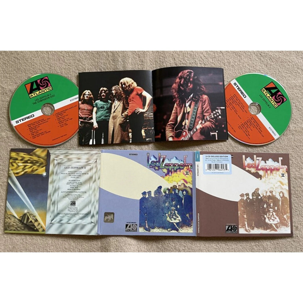 Led Zeppelin II Rock CD, Featuring Tracks Including Whole Lotta Love and Ramble on, Conveying The Raw Power of 70s Hard Rock Qme