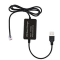 USB RJ11 Plug Cable DC55X21 Radar Detector Power Connect Car Charger Qme RJ11