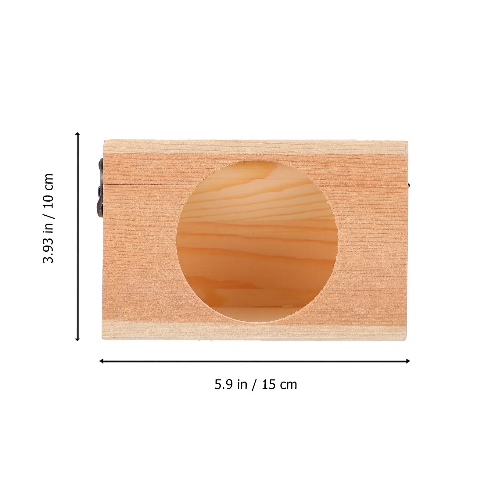 Wooden Hamster House Premium Natural Wood Strong Tear Resistant Small Pet Sleep Nest Hideout Shelter for Hamster Hedgehog Gerbil Qme