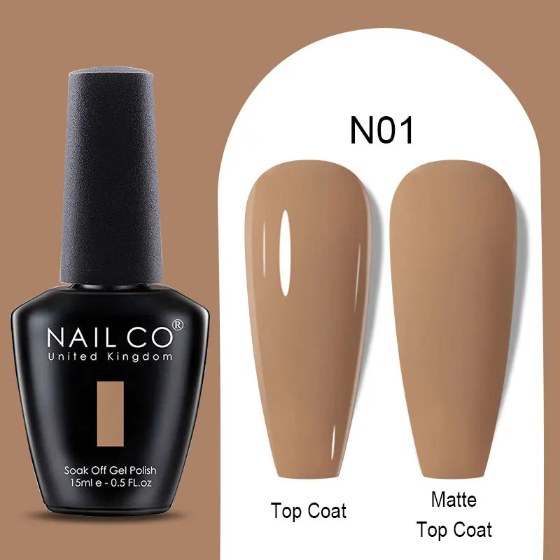 NAILCO Winter Red Gel Nail Polish Semi Permanent Soak Off Varnishes