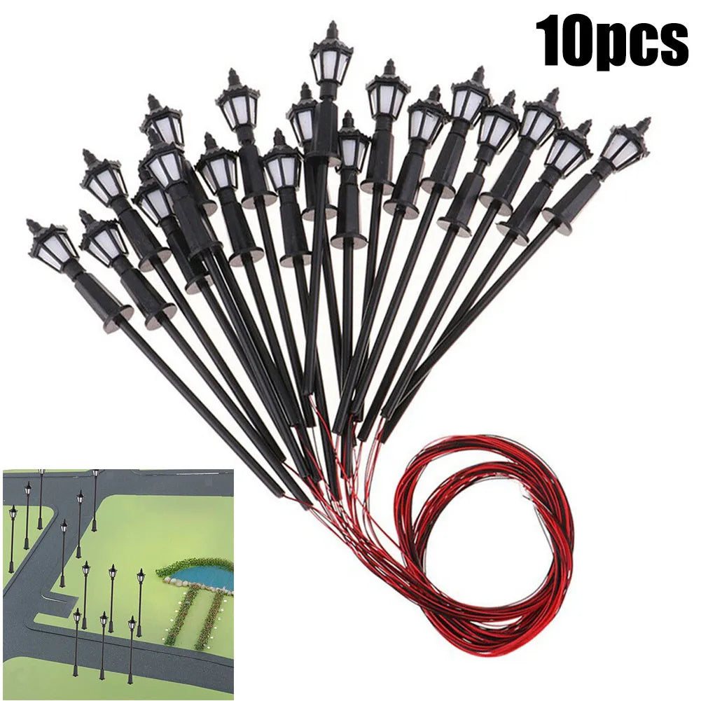 10 Pcs LED DIY Street Lamp LED Model H0 TT 00 3V Garden Decoration Light Lighting Plastic Sand Table Supporting Landscape Qme Default Title