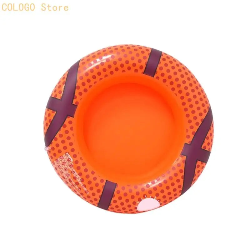 Inflatable Pool Tray Football Baseball Basketball Holding Party Drink Qme basketball CN