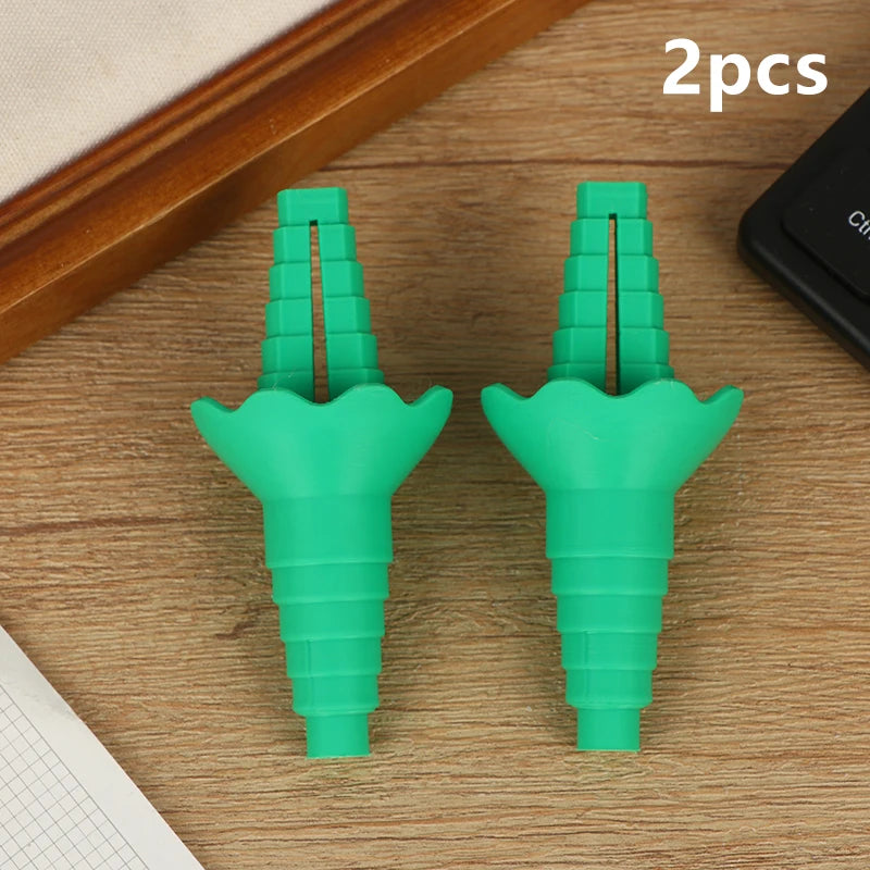 Bottle Emptying Reusable Liquid Transfer Connector No Waste Funnel Qme 2pcs Green