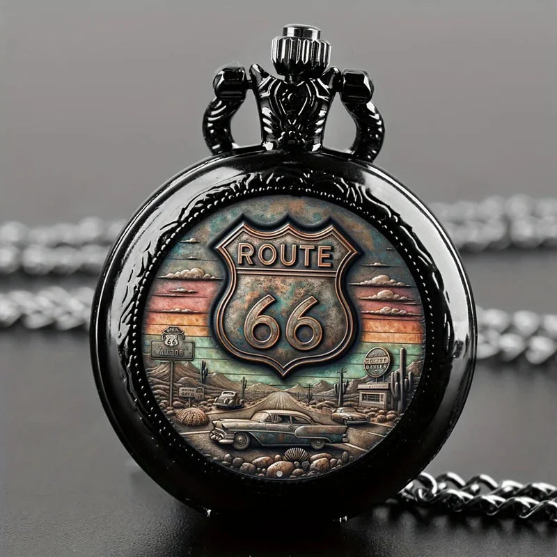 Motorcycle quartz pocket watch surprise blind box Qme