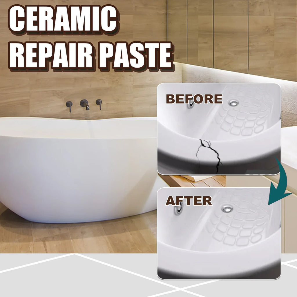 Tile Repair Agent Porcelain Crack Marble Floor Tile Toilet Washbasin Repairing Strong Bonding Waterproof Crack Repair Caulk Glue Qme