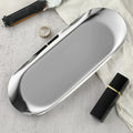 Shape Cosmetics Storage Table Jewelry Tray Multi-functional Home Qme L Silver
