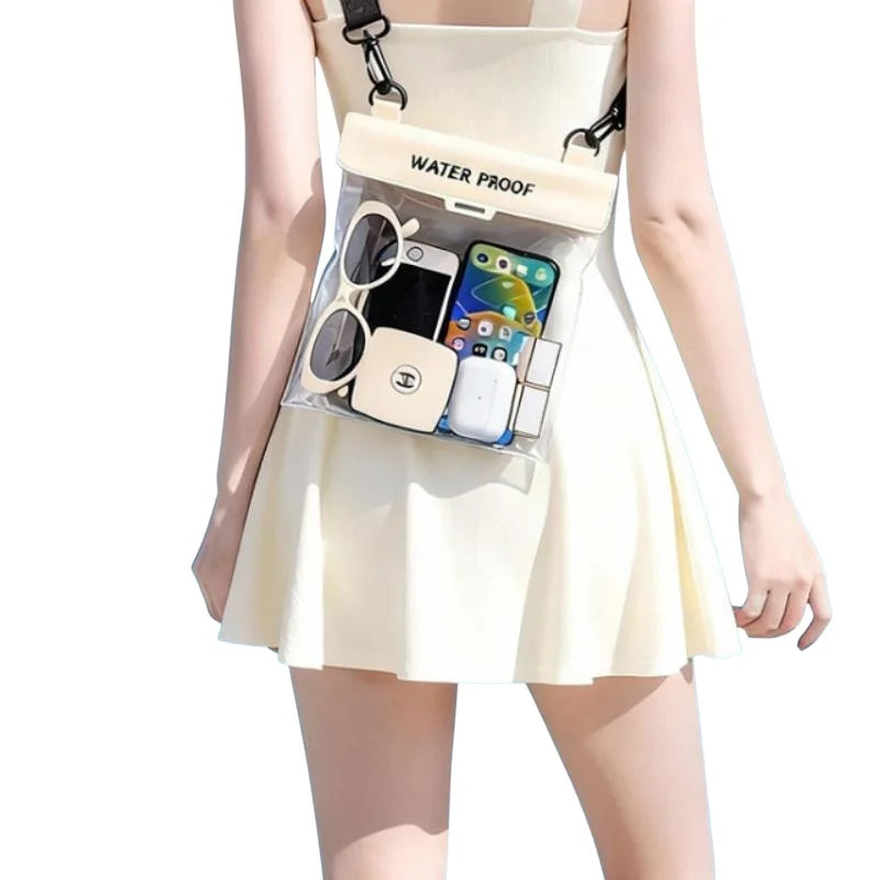 Universal Waterproof Phone Pouch Transparent Window Full Touch Qme