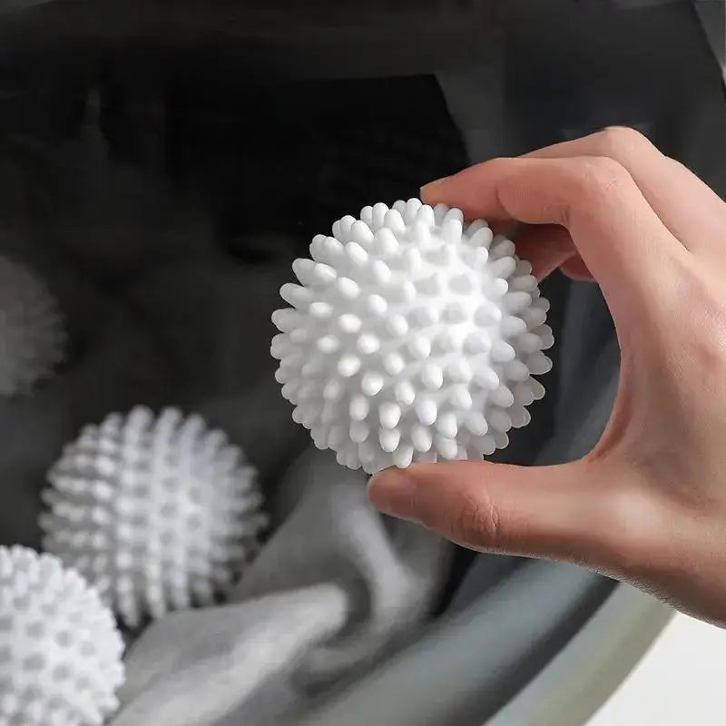 4/6pcs TPR Anti Winding Laundry Ball Circular Pure White Magic Cleaning Drum Washing Machine For Dirt Removal And Knotting Qme