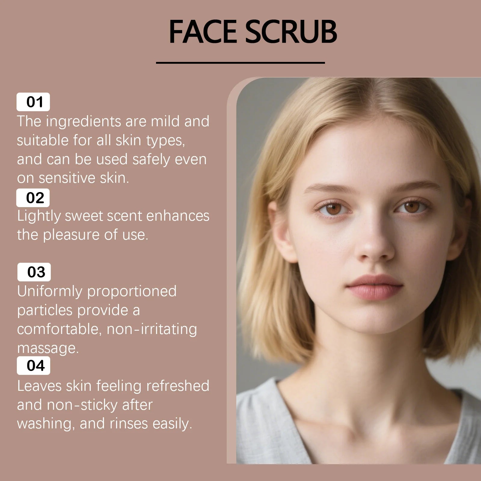 Vanilla Coffee Facial Scrub Deep Cleansing Oil Control Face Exfoliator Dual Scrubbing Particles Nourishing Smooth Glowing Skin Qme