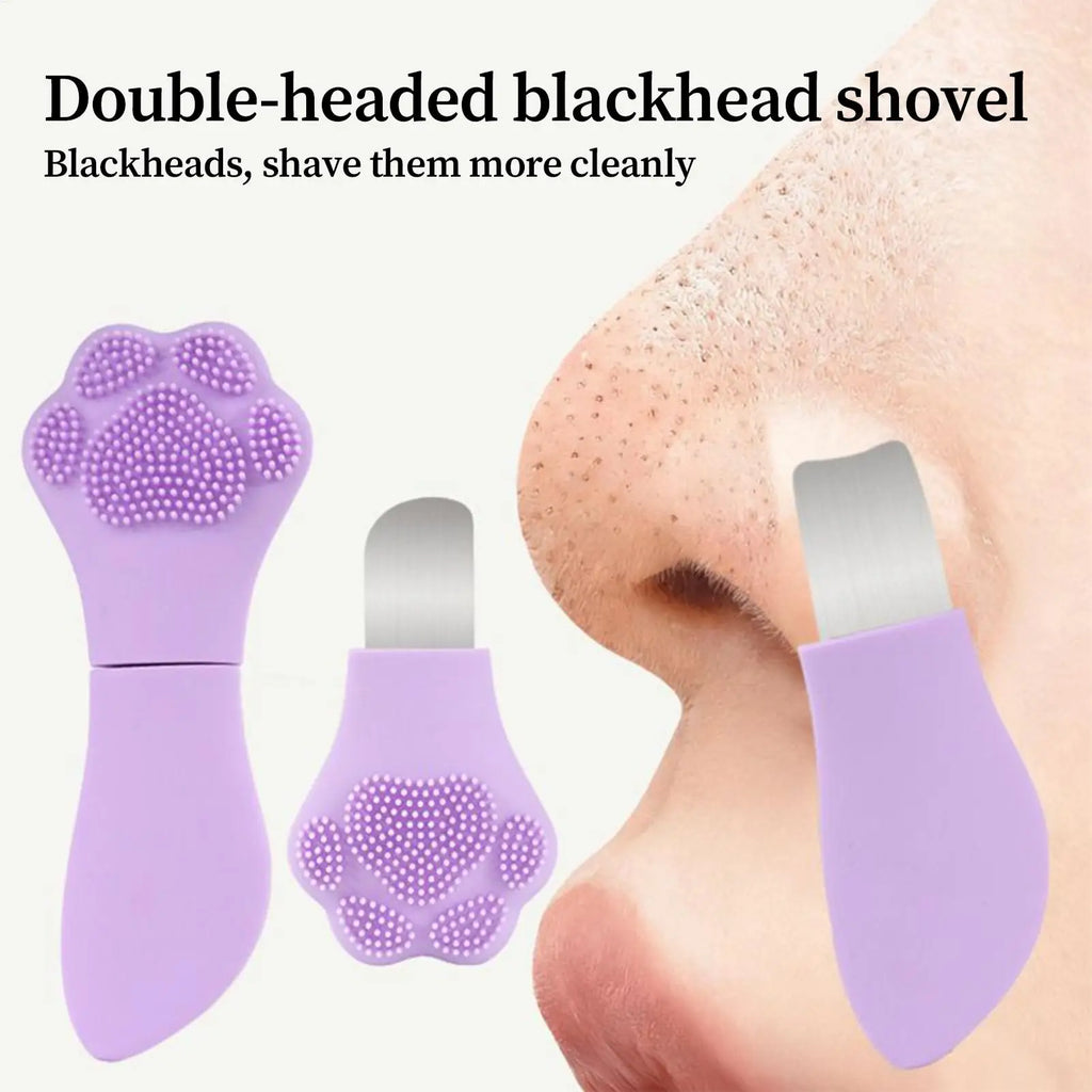 Silicone Cat Paw Acne Blackhead Remover Brush Facial Cleansing Face Qme